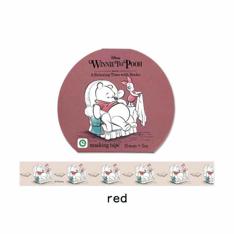 Pooh and Piglet Washi Tape Red by Eyeup | A Relaxing Time | Papertail Fox