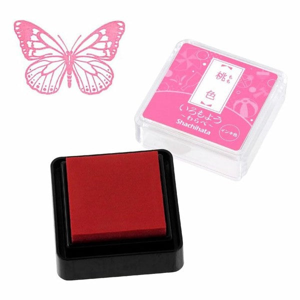 Iromoyo Warabe Mini Stamp Pad, Momo-iro (Peach Pink) | Shachihata