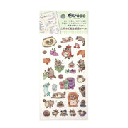 Tanuki Raccoon Dog Paper Transfer Stickers | Irodo