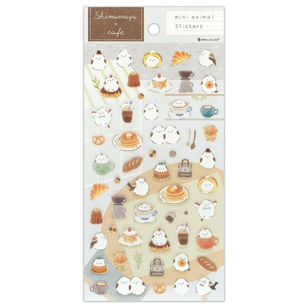 Shimaenaga Café Sticker & Washi Kit | mocuan