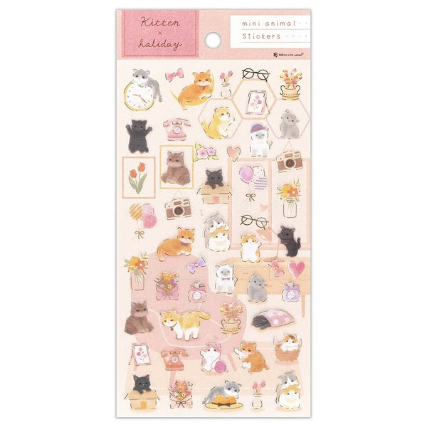 Kitten Holiday Sticker & Washi Kit | mocuan
