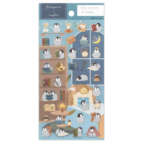 Penguin Night Sticker & Washi Kit | mocuan