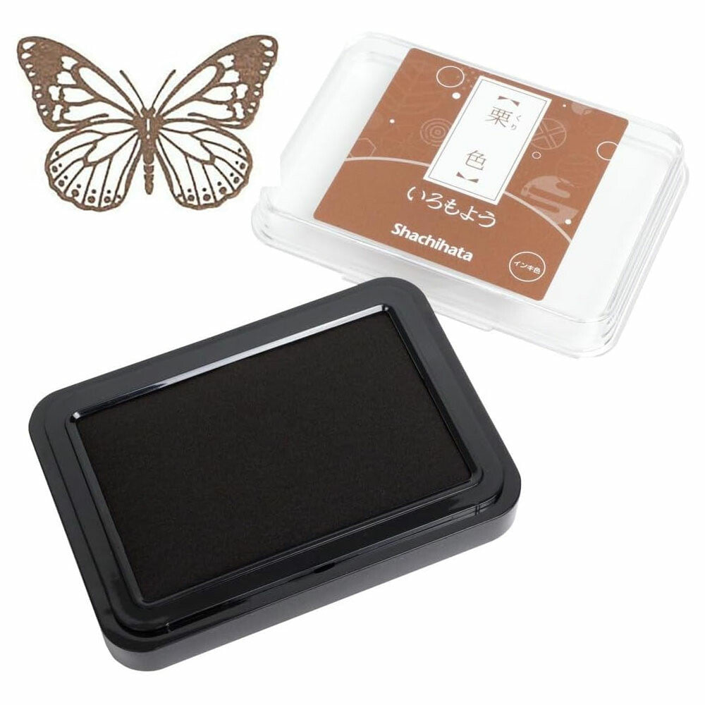 Iromoyo Stamp Pad Kuri-iro (Chestnut) | Shachihata