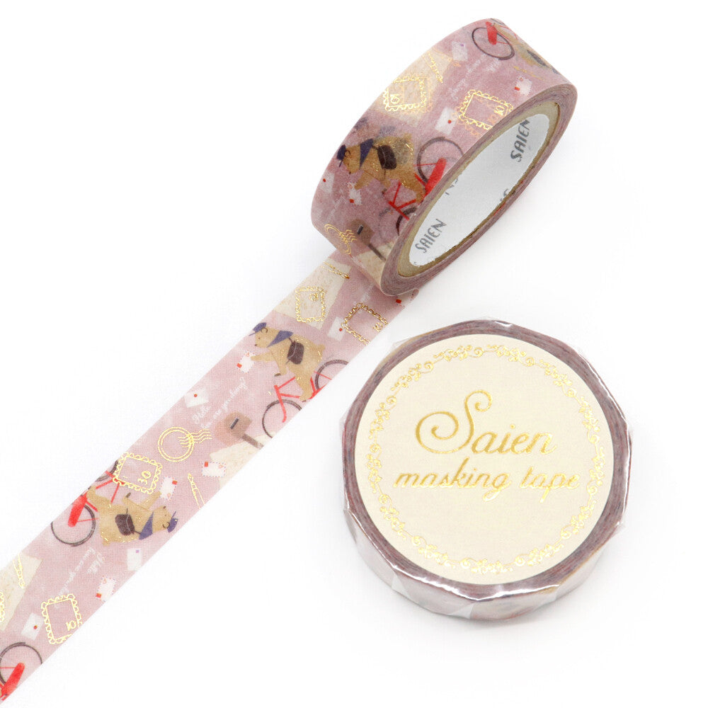 Letters Gold Foil Washi Tape | Kamiiso SAIEN