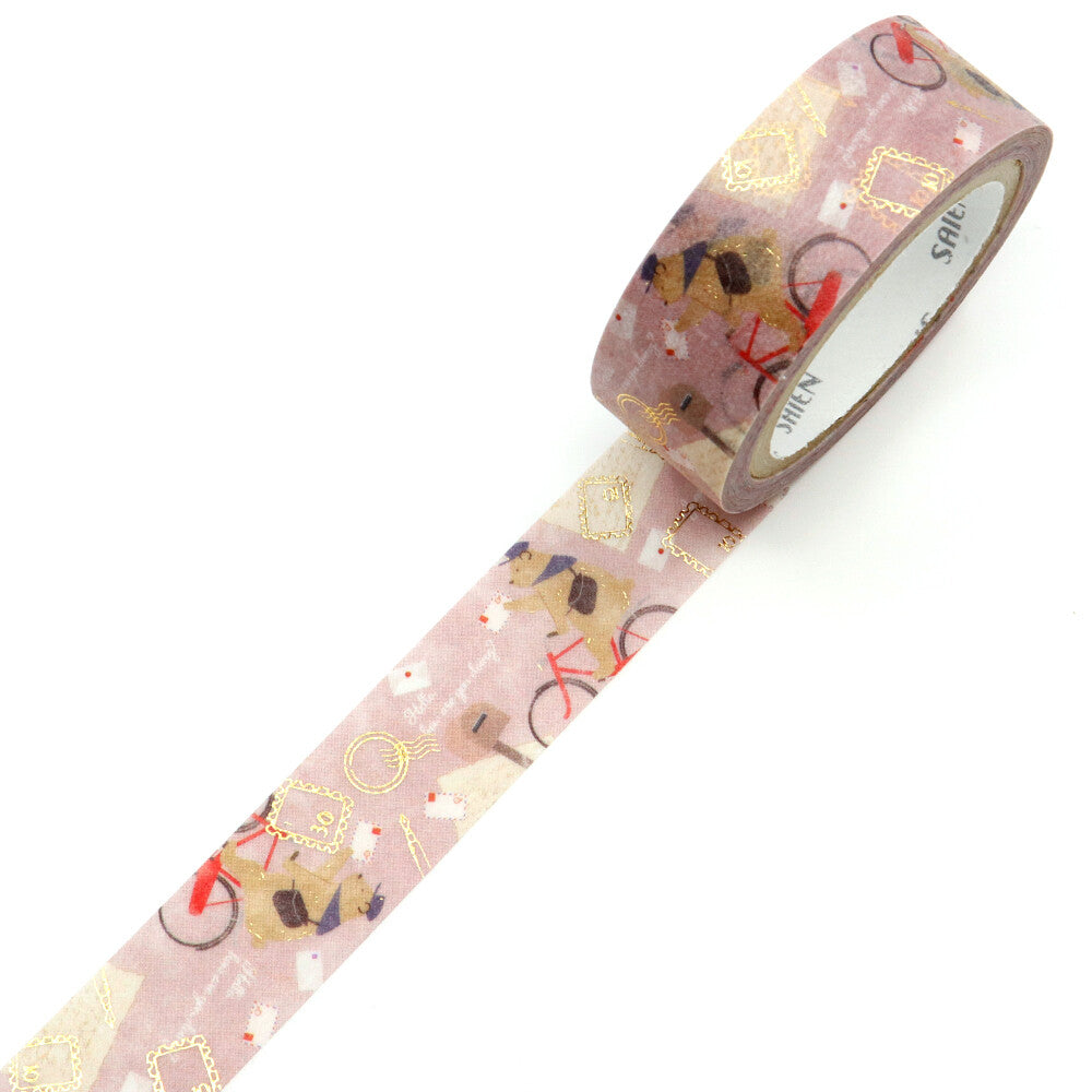 Letters Gold Foil Washi Tape | Kamiiso SAIEN
