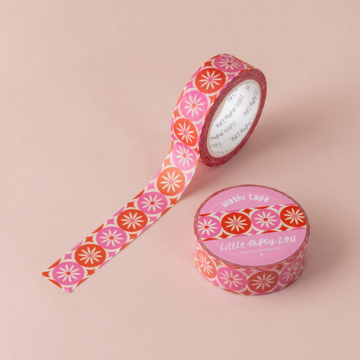 Mid Century Daisy Dots Washi Tape by Little Lefty Lou | Papertail Fox