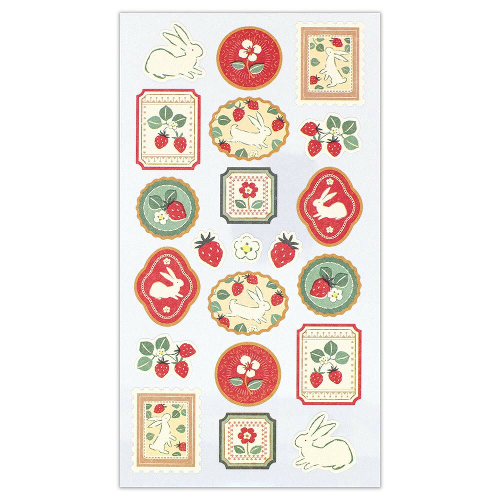 WANOWA Washi Stickers, Strawberry Rabbit by NB Co | Papertail Fox