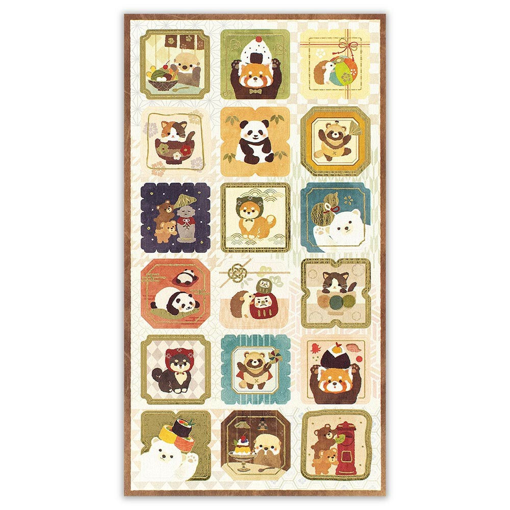 Japanese Animals Sticker Sheet | NB Co