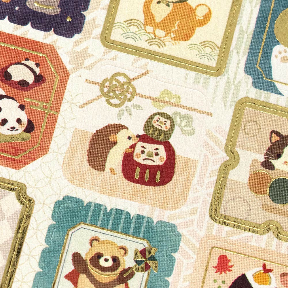 Japanese Animals Sticker Sheet | NB Co