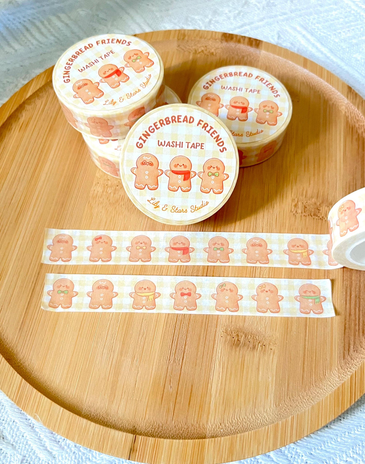 Gingerbread Friends Washi Tape | Lily and Stars Studio