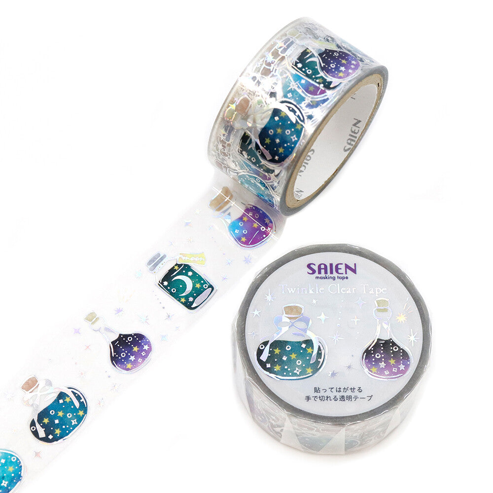 Starry Sky Bottle Clear Tape by Kamiiso SAIEN | Papertail Fox