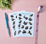 Freddy the crow Sticker sheet