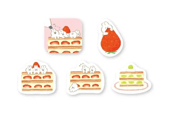 Sweet Animal Sweets Shop (Rabbit) Washi Flake Seals | Furukawa Shiko - Papertail Fox