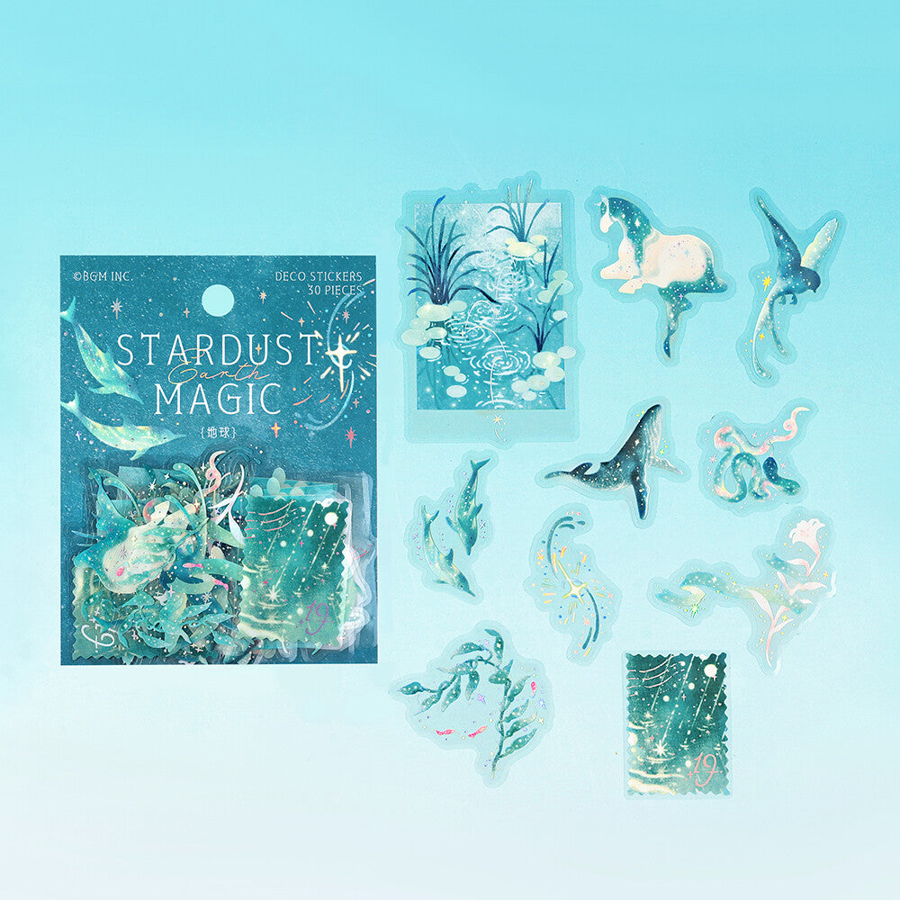 Earth Stardust Magic Foil Clear Flakes by BGM | Papertail Fox