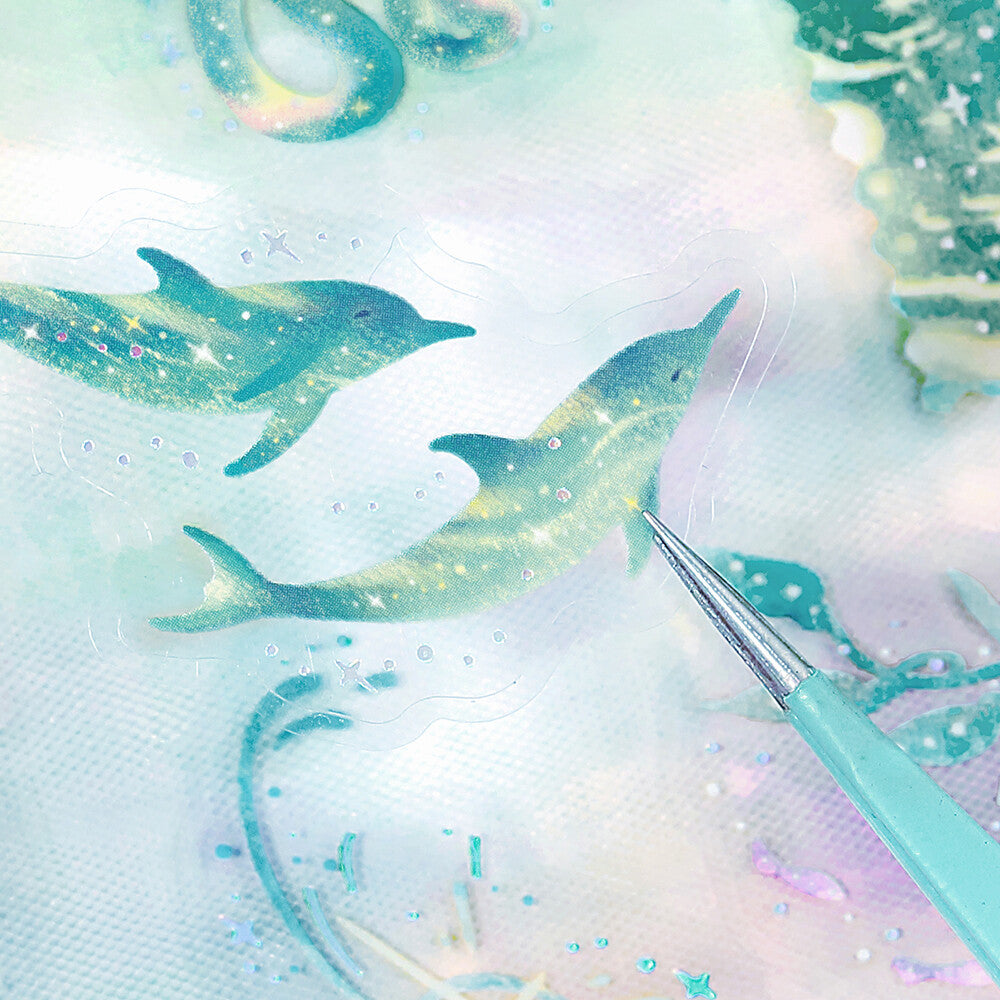 Earth Stardust Magic Foil Clear Flakes by BGM | Papertail Fox
