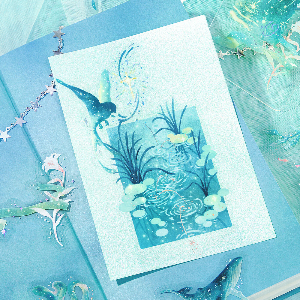 Earth Stardust Magic Foil Clear Flakes by BGM | Papertail Fox