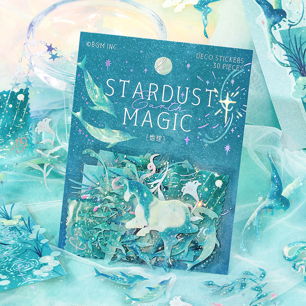 Earth Stardust Magic Foil Clear Flakes by BGM | Papertail Fox