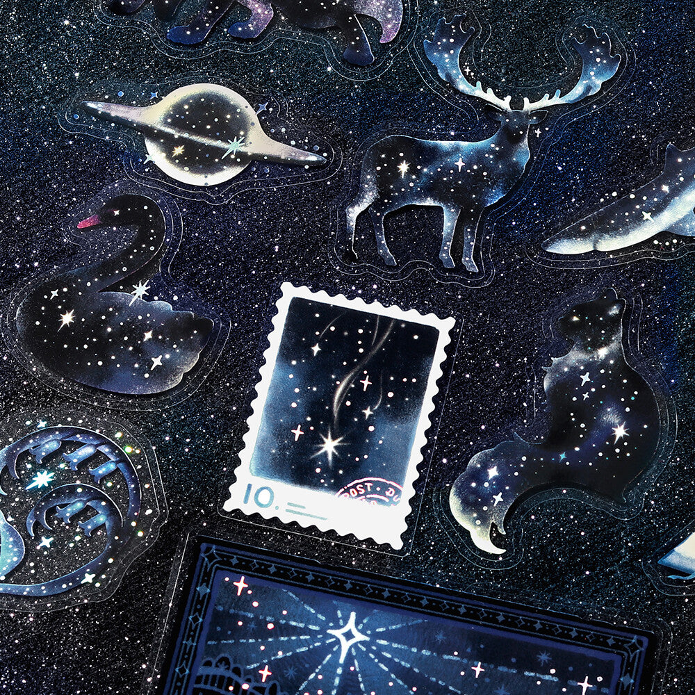 Black Hole Stardust Magic Foil Clear Flakes by BGM | Papertail Fox