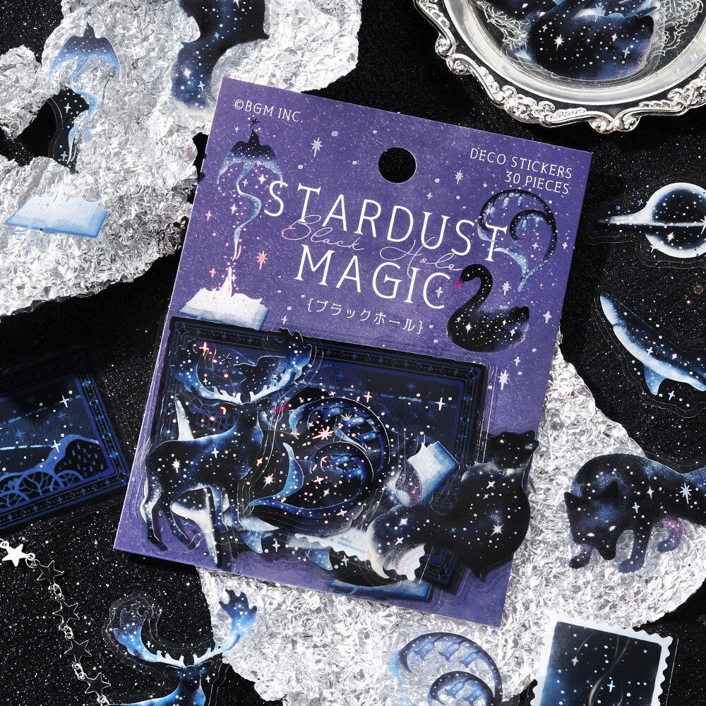 Black Hole Stardust Magic Foil Clear Flakes by BGM | Papertail Fox