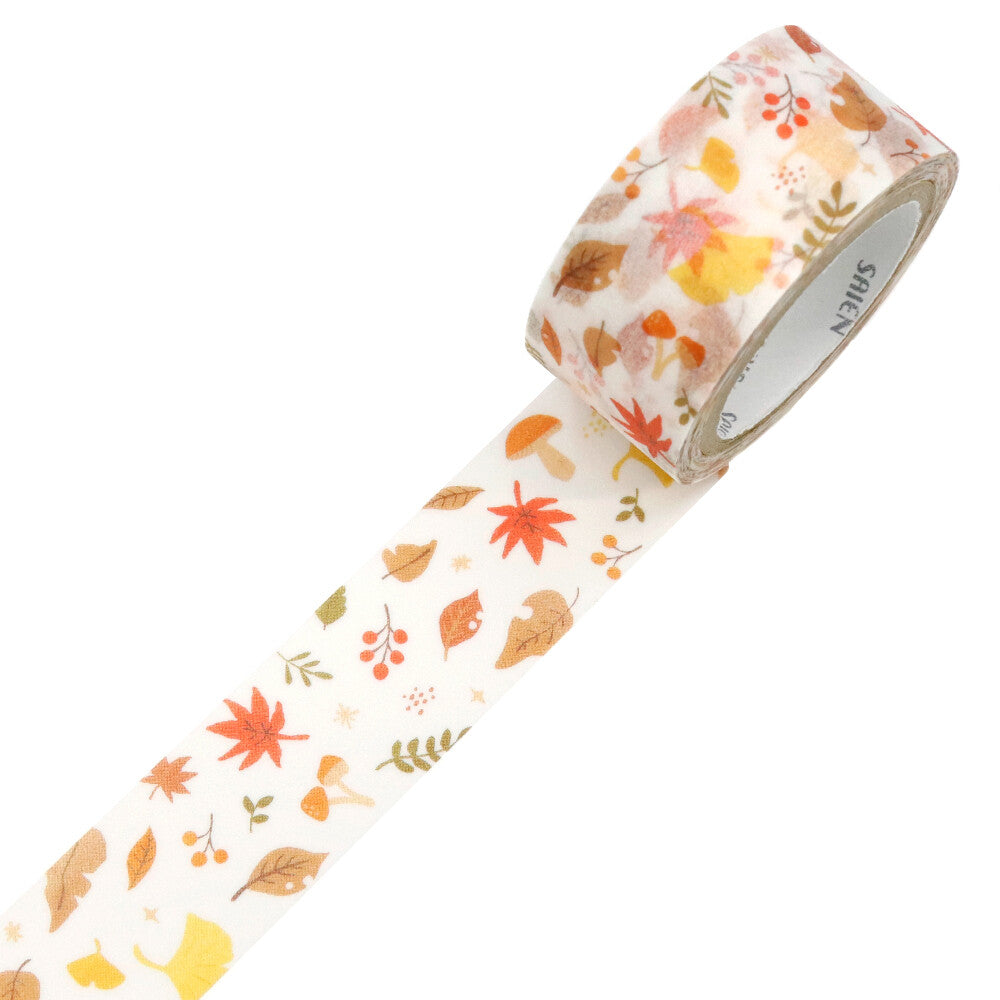 Wooden Leaves Washi Tape | Kamiiso SAIEN
