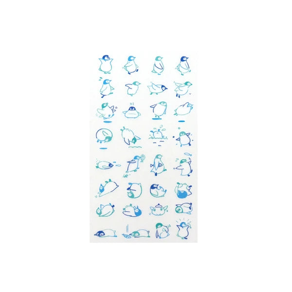 Penguin Paper Transfer Stickers | Irodo