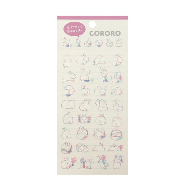 Rabbit Paper Transfer Stickers | Irodo
