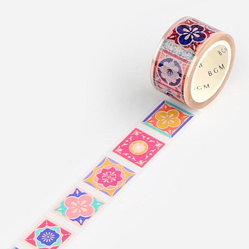 Garden Tile Stained Glass Clear Tape by BGM | Papertail Fox
