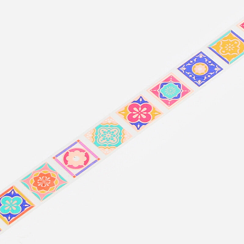 Garden Tile Stained Glass Clear Tape by BGM | Papertail Fox