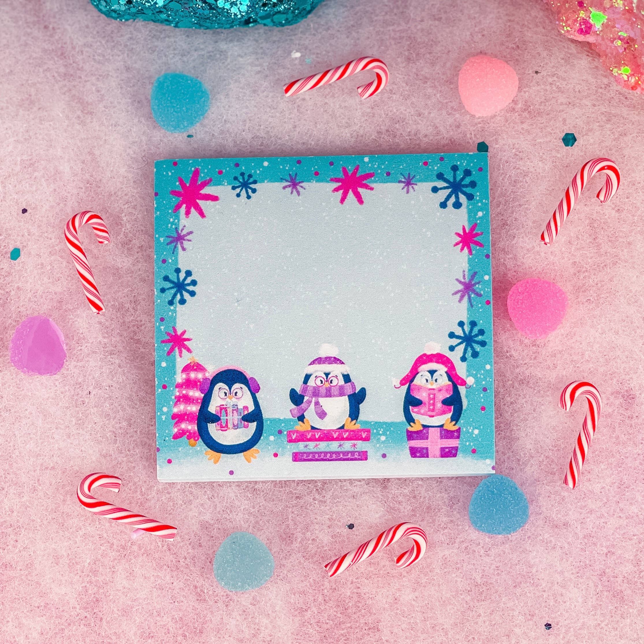 North Pole Book Club Sticky Notes | Emily Cromwell Designs