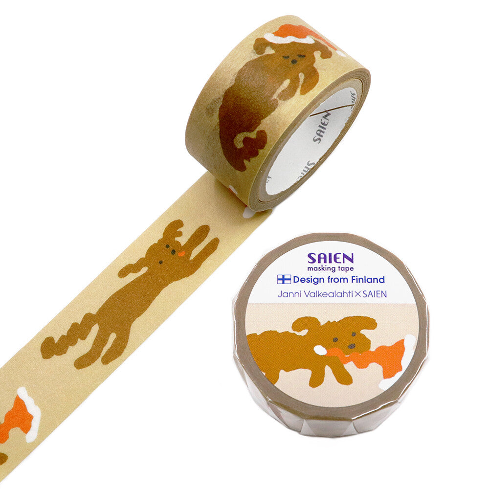 Santa Dogs Washi Tape by Kamiiso SAIEN | Papertail Fox