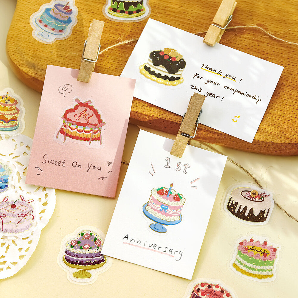 Lots of Whole Cakes IPPAI Foil Flake Stickers by BGM | Papertail Fox