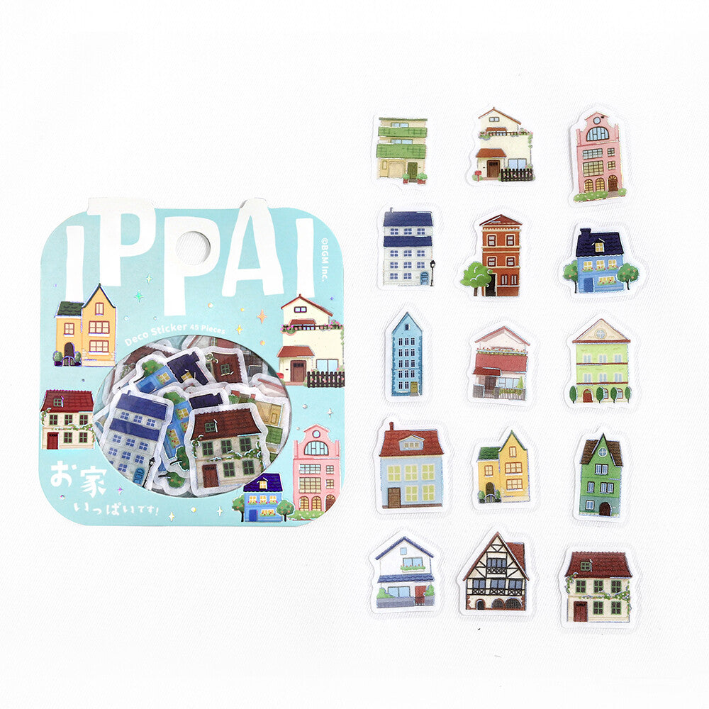 IPPAI Foil Flake Stickers - Lots of Houses