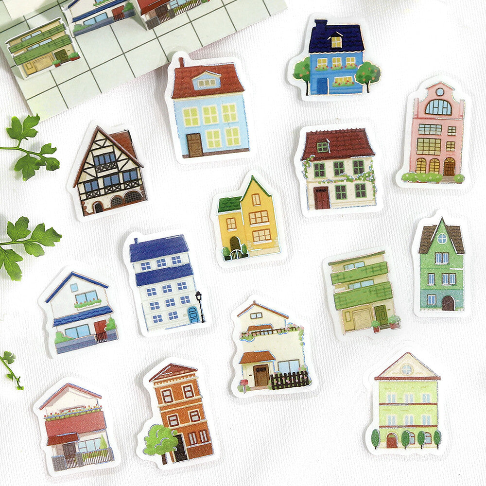 IPPAI Foil Flake Stickers - Lots of Houses