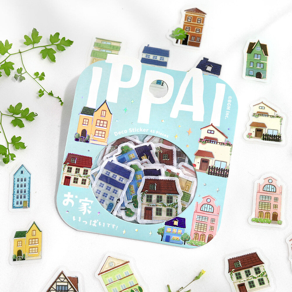 IPPAI Foil Flake Stickers - Lots of Houses