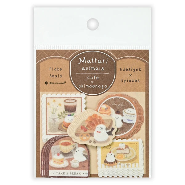 Shimaenaga Café Sticker & Washi Kit | mocuan
