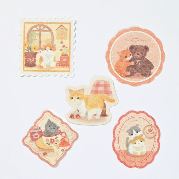 Kitten Holiday Sticker & Washi Kit | mocuan