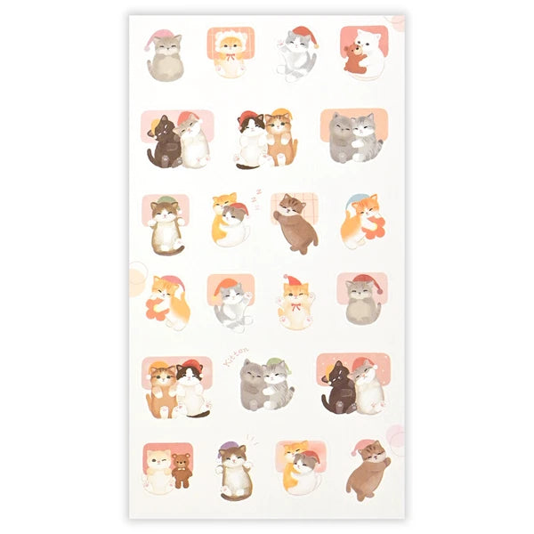 Kitten Holiday Sticker & Washi Kit | mocuan