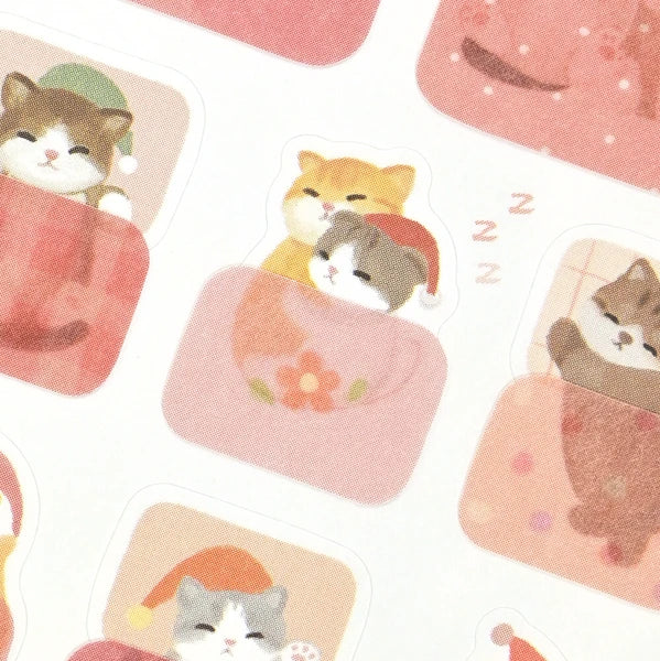 Kitten Holiday Sticker & Washi Kit | mocuan