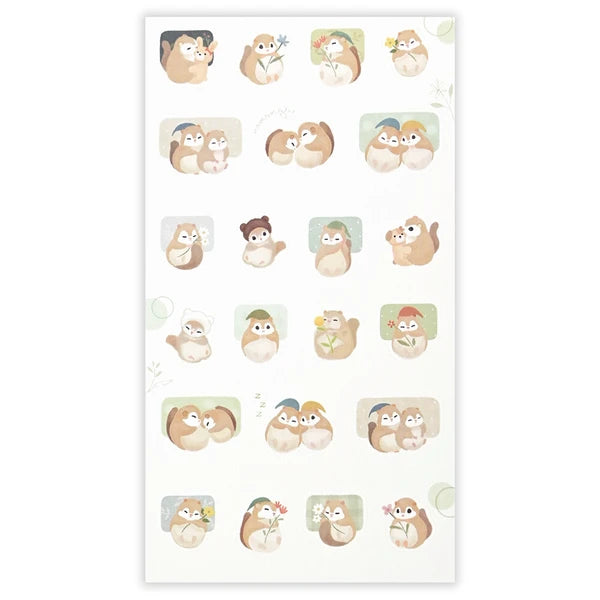 Momonga in Bloom Sticker & Washi Kit | mocuan