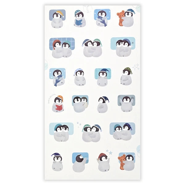 Penguin Night Sticker & Washi Kit | mocuan