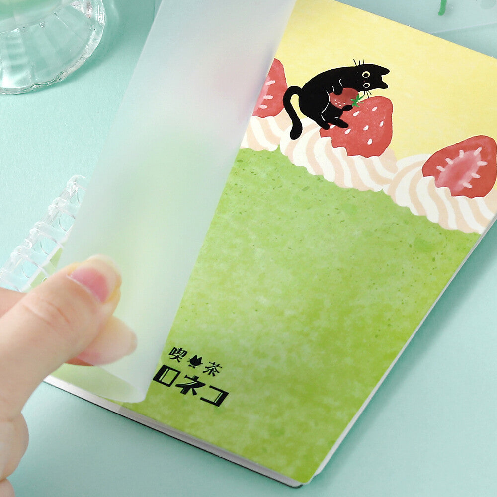 Black Cat and Strawberry Cake Sticker Book by BGM | Papertail Fox