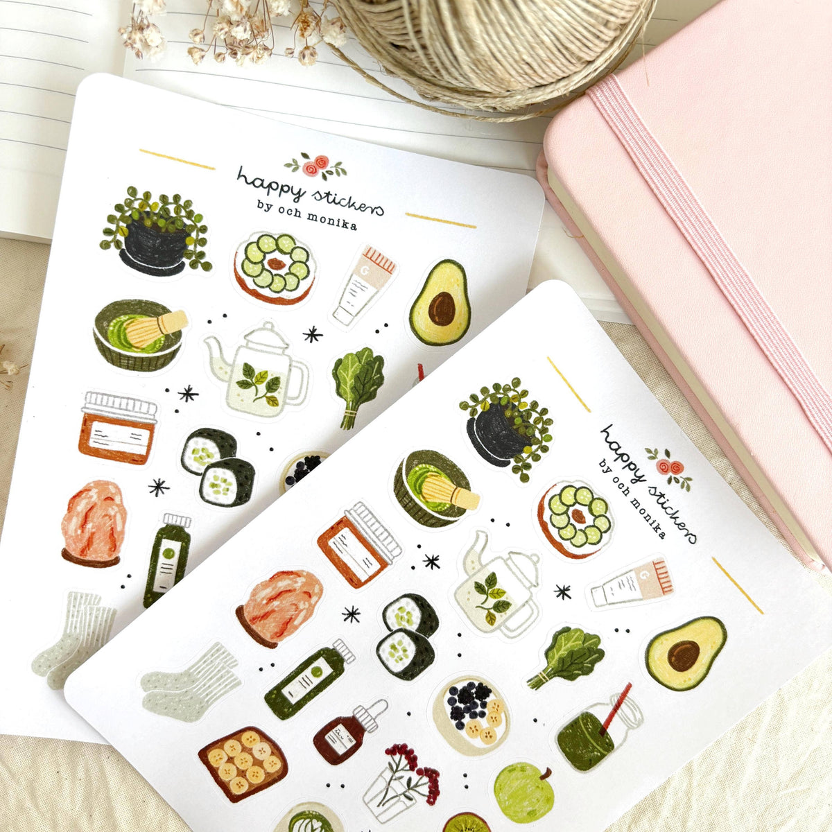 Fresh Green Sticker Sheet | Och Monika