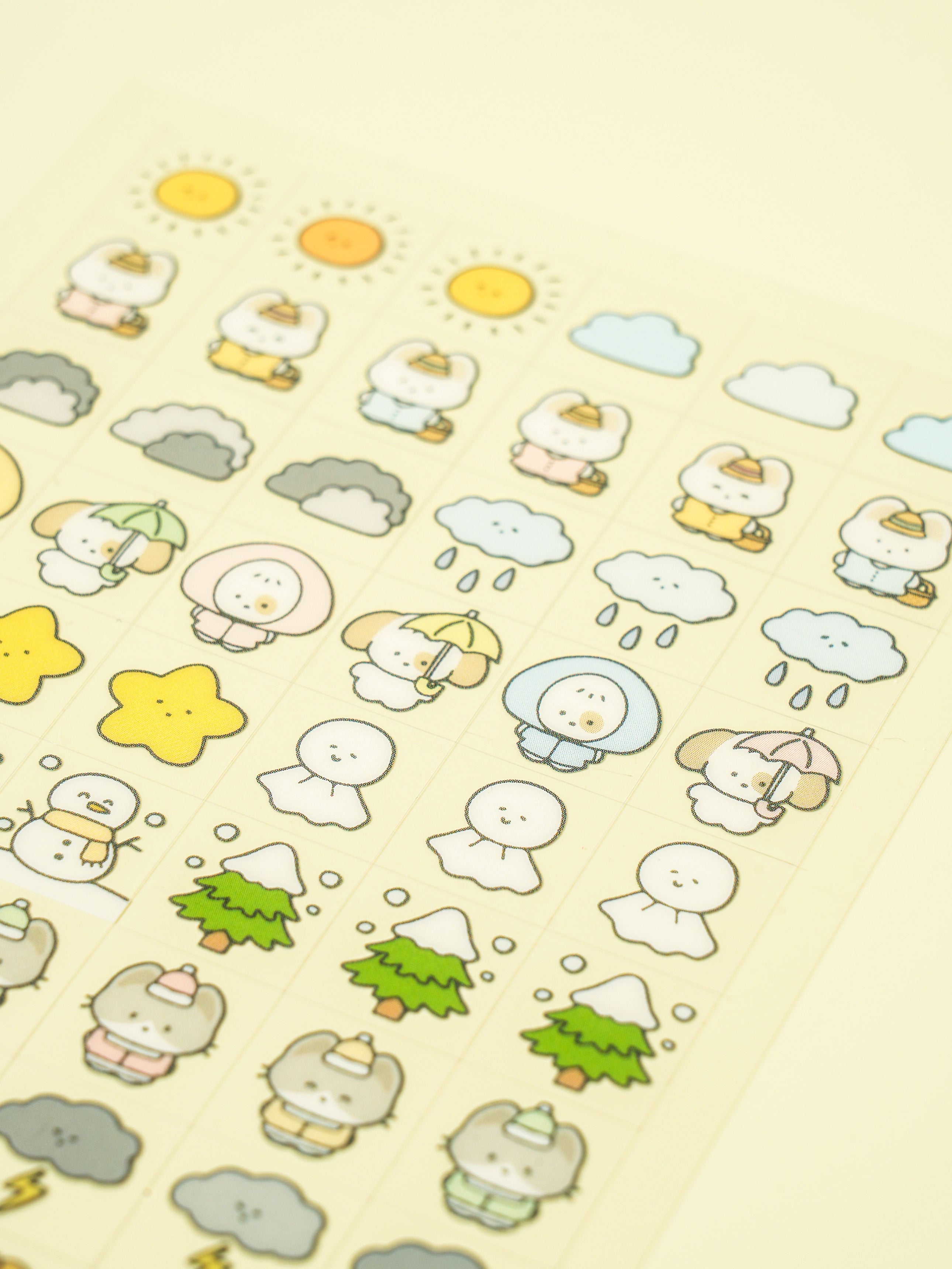 Mini Nemo Daily Life Square 4 Sheet Sticker Set by Daiso | Papertail Fox