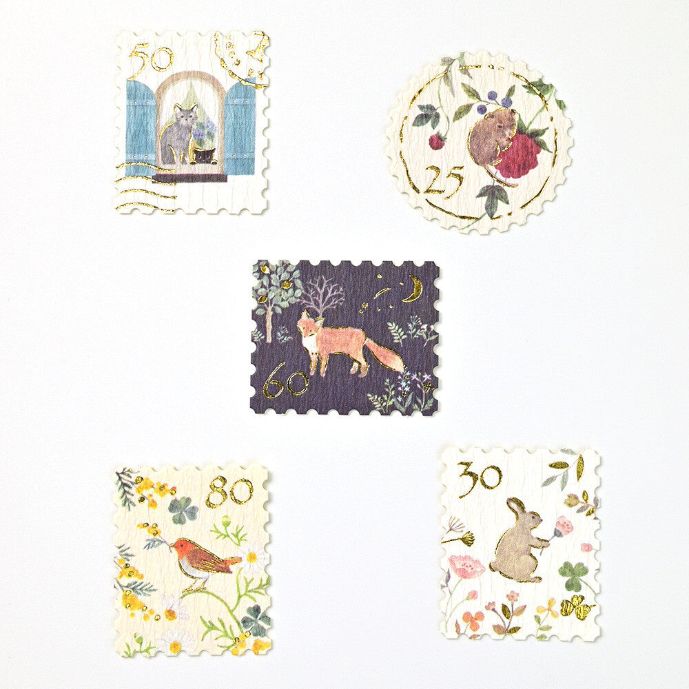 Animal Stamp Flake Stickers by NB Co | Papertail Fox