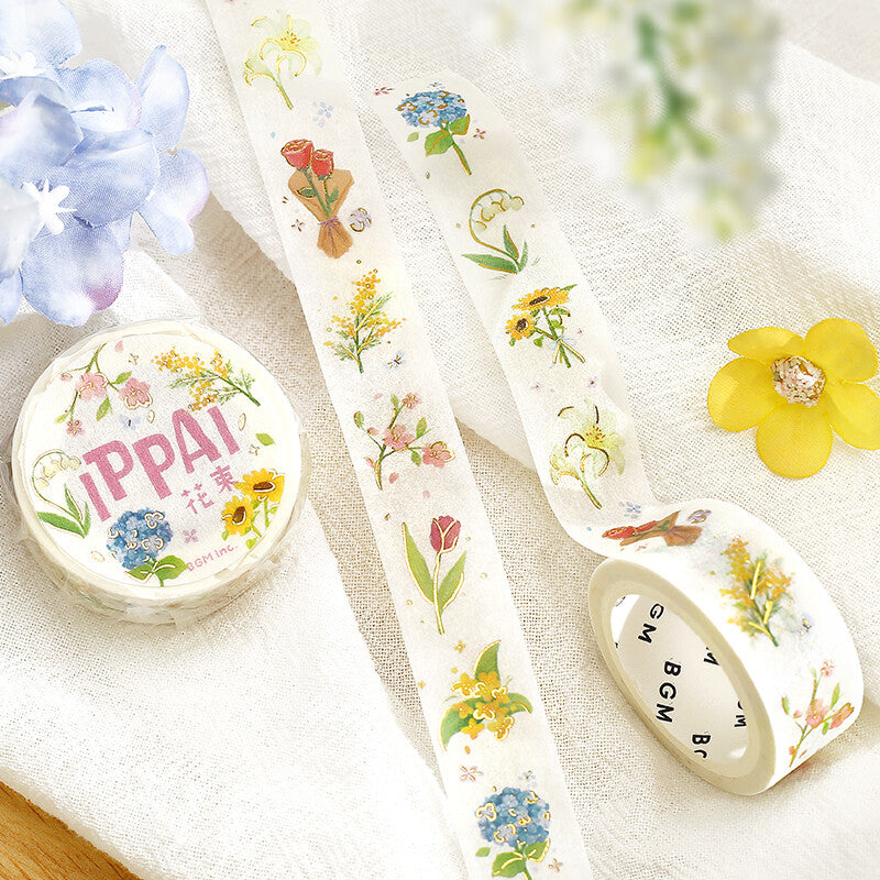 Lots of Bouquets IPPAI Foil Washi Tape by BGM | Papertail Fox