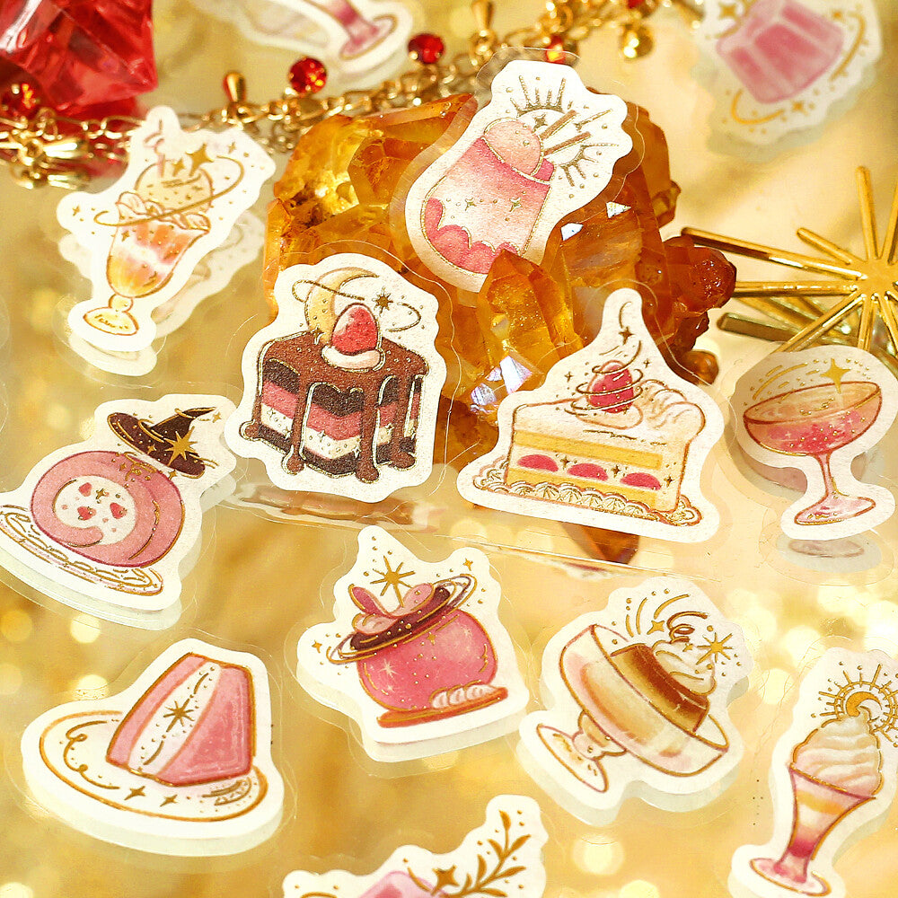 Flame Cafe à la Mode Magic Foil Flake Stickers by BGM | Papertail Fox