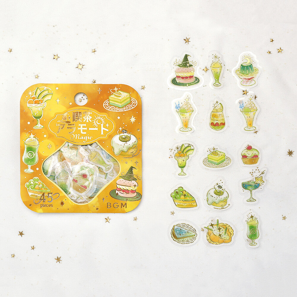 Light Cafe à la Mode Magic Foil Flake Stickers by BGM | Papertail Fox