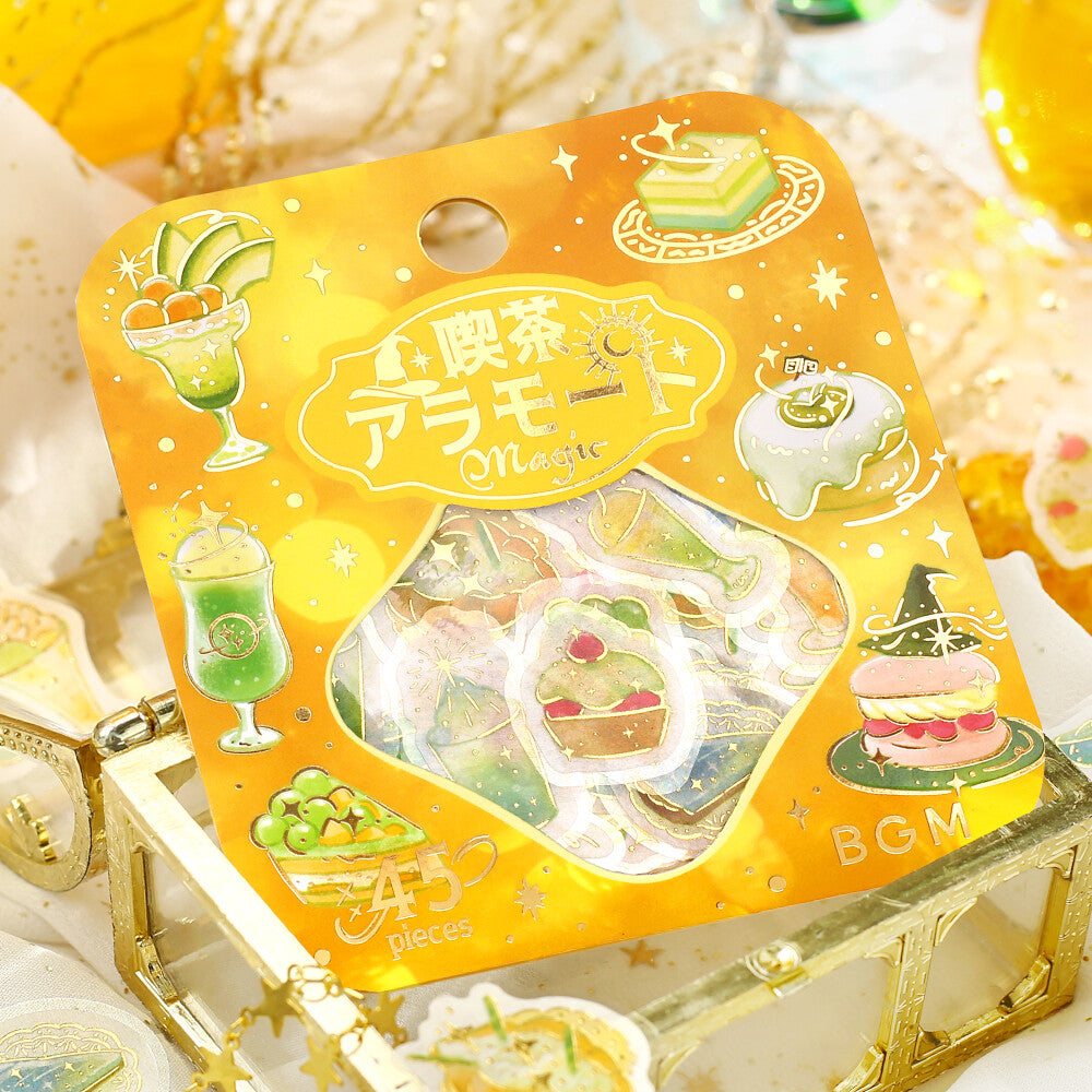 Light Cafe à la Mode Magic Foil Flake Stickers by BGM | Papertail Fox
