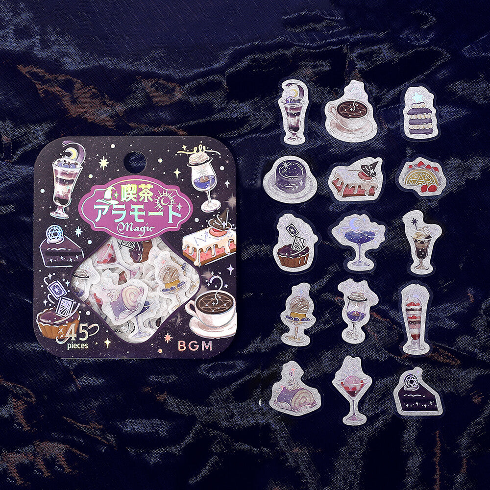Darkness Cafe à la Mode Magic Foil Flake Stickers by BGM | Papertail Fox