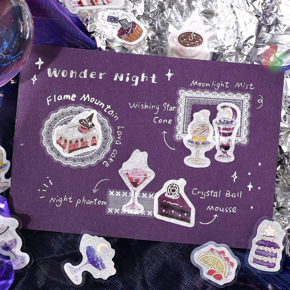 Darkness Cafe à la Mode Magic Foil Flake Stickers by BGM | Papertail Fox